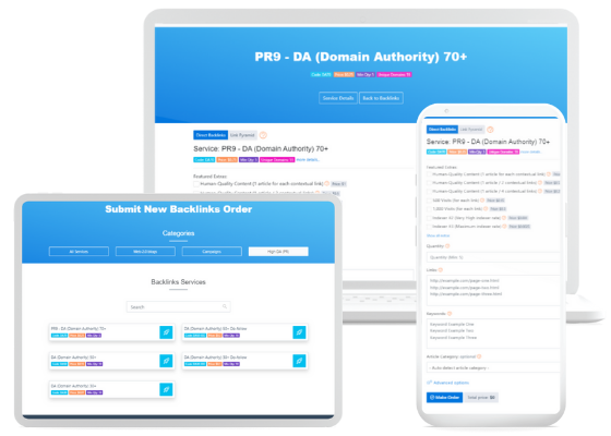 high domain authority backlinks