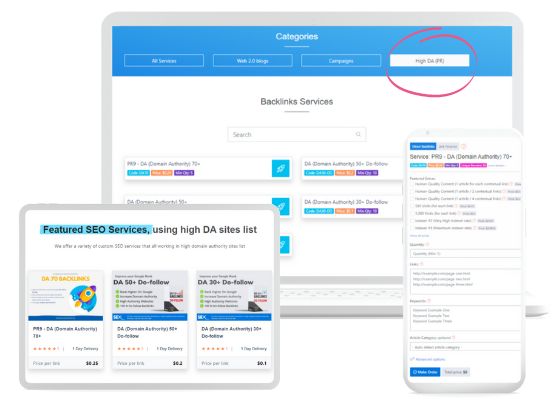 Increase your website domain authority